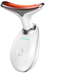 Soniczny masażer 4w1 do twarzy i szyi – LED + mikroprądy